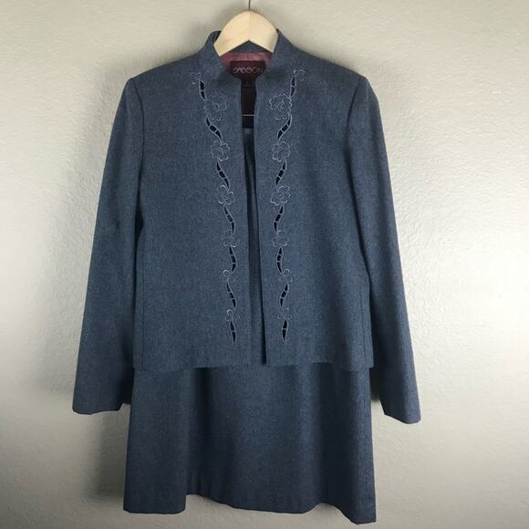 CLOSET CLEAR OUT!  Vintage Grey Wool Jackt Detail - Picture 1 of 7